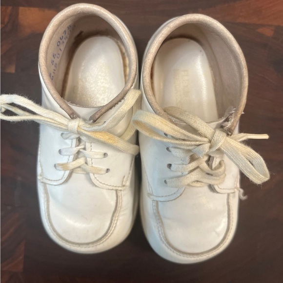 Vintage UNISEX BABY STRIDE RITE LEATHER WALKERS SHOES SIZE 5 - Picture 2 of 5